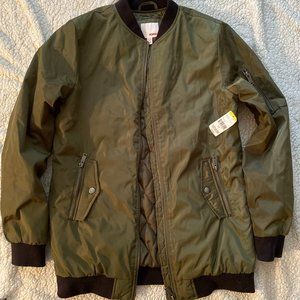 Green and black jacket